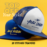 Trucker Cap Bundle – 25 Custom Caps + Design Print Included
